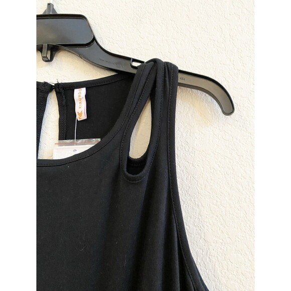 KIRUNDO Women’s Summer Cutout Solid Sleeveless Jumpsuit Crewneck Drawstring L - Picture 16 of 16